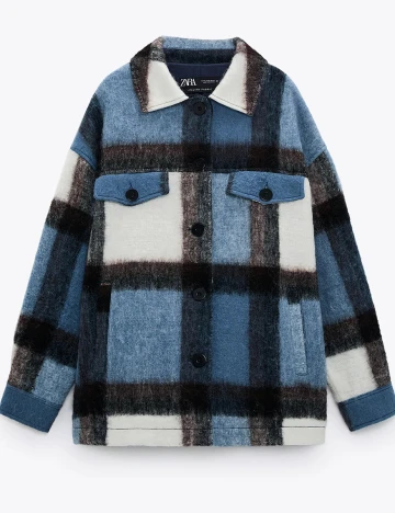 Jacheta Zara, albastru, M Albastru