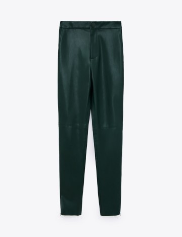 Pantaloni Zara, verde, S