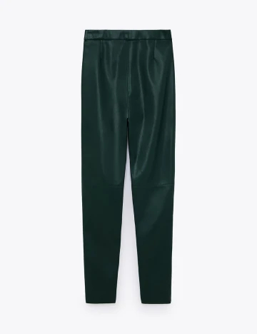 Pantaloni Zara, verde, S