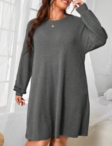 Rochie scurta SHEIN CURVE, gri