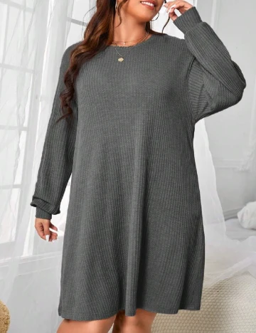 Rochie scurta SHEIN CURVE, gri