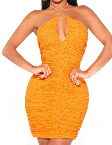 Rochie scurta SHEIN, galben