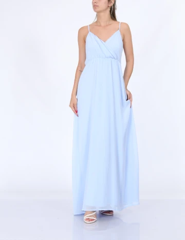 Rochie lunga Vila, albastru Albastru