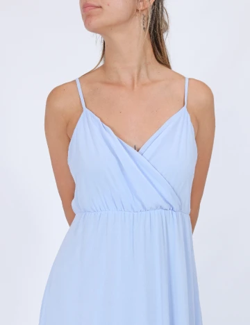 Rochie lunga Vila, albastru Albastru