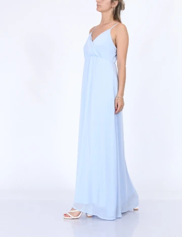 Rochie lunga Vila, albastru Albastru