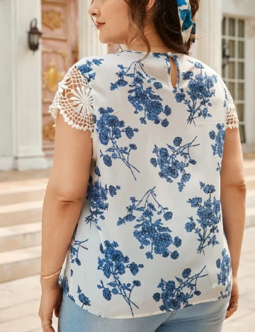 Bluza SHEIN CURVE, alb