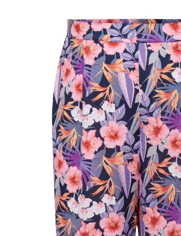 Pantaloni Only Carmakoma, floral Floral print