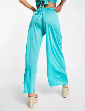 Pantaloni ASOS, turcoaz Albastru