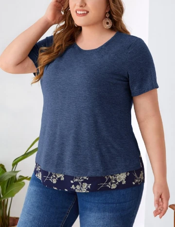 Tricou Emery Rose Curve, bleumarin