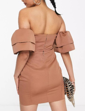 Rochie scurta ASOS, maro