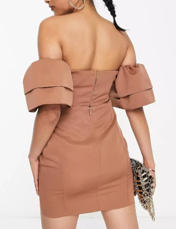Rochie scurta ASOS, maro