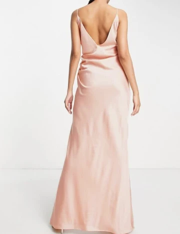 Rochie lunga ASOS, roz pal