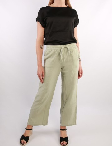 Pantaloni Jacqueline de Yong, verde