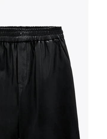 Pantaloni scurti Zara, negru, M Negru