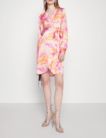 Rochie scurta Pieces, mix culori