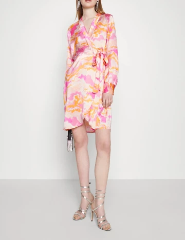 Rochie scurta Pieces, mix culori