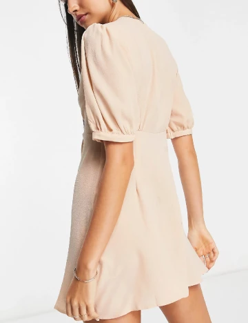 Rochie scurta ASOS, crem