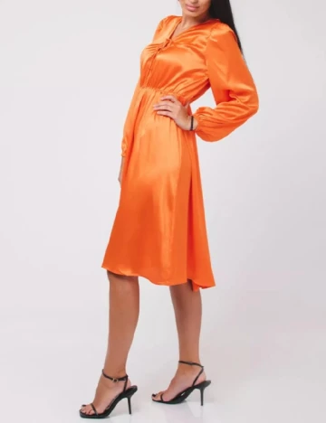 Rochie medie Vila, portocaliu
