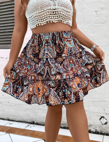 Fusta SHEIN CURVE, mix culori