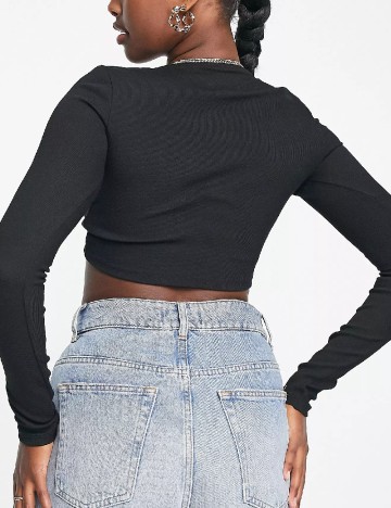 Top ASOS, negru