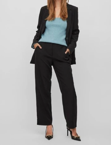 Pantaloni Vila, negru Negru