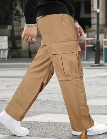 Pantaloni SHEIN, maro Maro