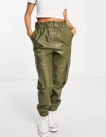 Pantaloni Miss Selfridge, verde Verde