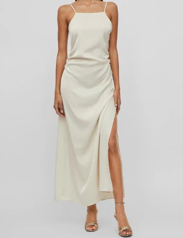 Rochie lunga Vila, crem