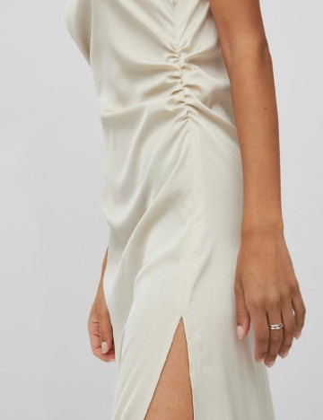 Rochie lunga Vila, crem