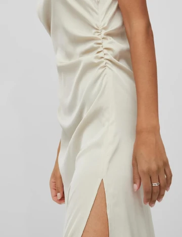 Rochie lunga Vila, crem