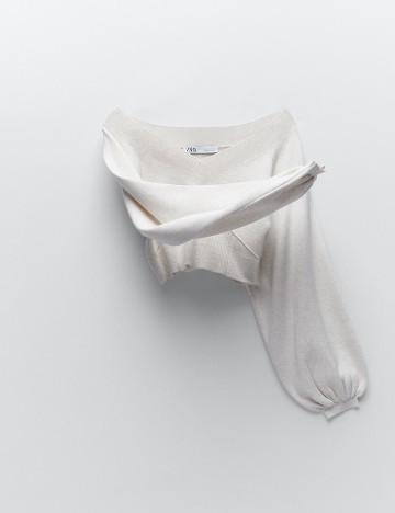 Bluza Zara, crem, M