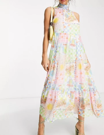 Rochie lunga ASOS, mix culorim Mix culori