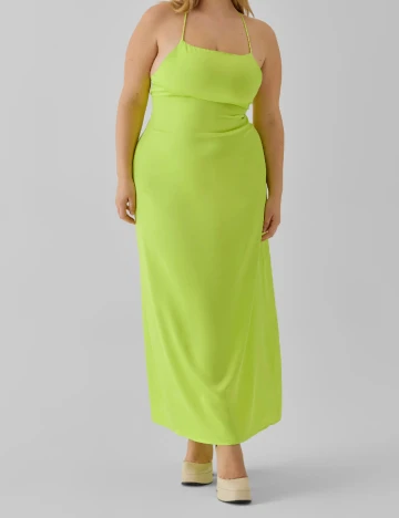 Rochie lunga Vero Moda Curve, verde Verde