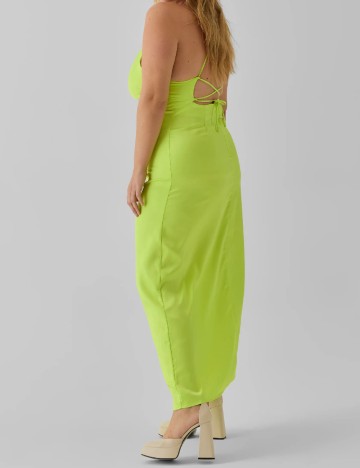 Rochie lunga Vero Moda Curve, verde