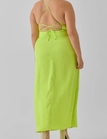 Rochie lunga Vero Moda Curve, verde Verde