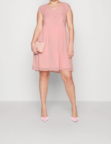 Rochie scurta EVOKED VILA, roz