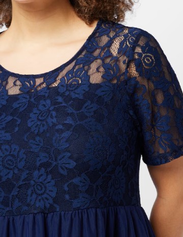 Rochie medie Only Carmakoma, bleumarin