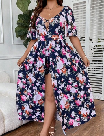 Rochie lunga SHEIN CURVE, floral