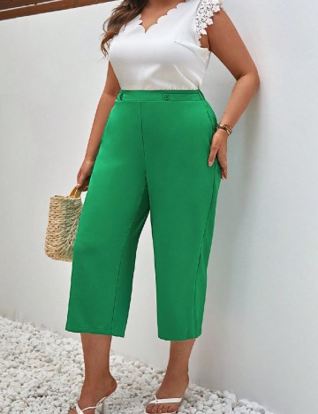
						Pantaloni SHEIN CURVE, verde