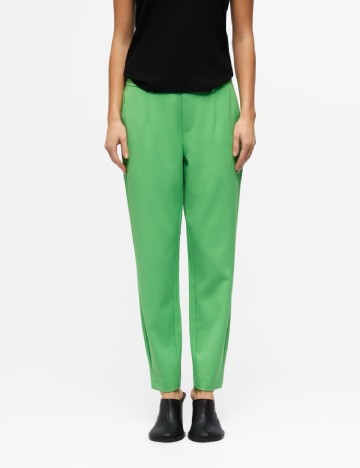 
						Pantaloni Object, verde
