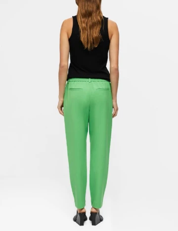 Pantaloni Object, verde Verde