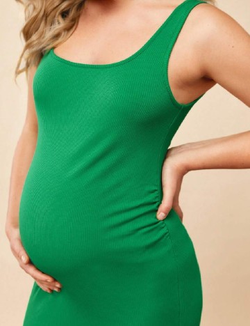Rochie scurta SHEIN Maternity, verde