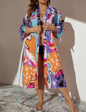 Kimono SHEIN CURVE, mix culori Mix culori