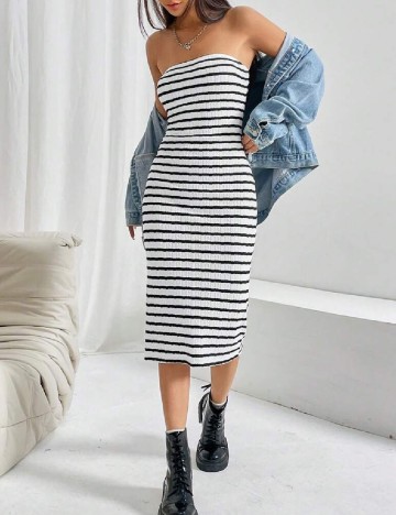 Rochie medie SHEIN, alb