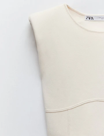 Top Zara, crem, XL Crem