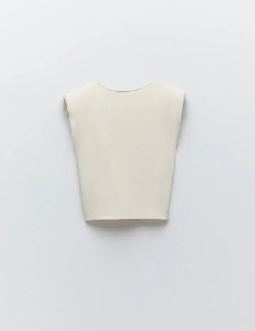 Top Zara, crem, XL Crem