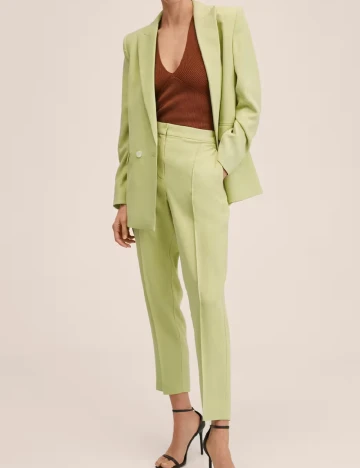 Pantaloni Mango, verde Verde