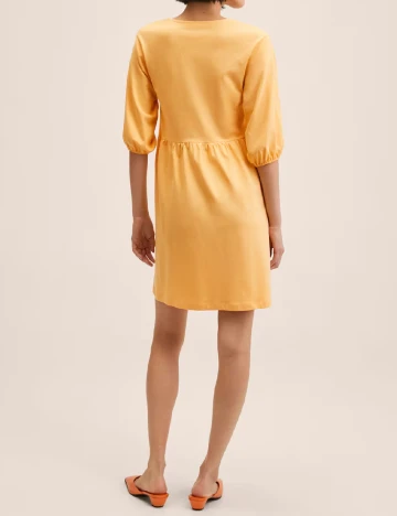 Rochie scurta Mango, portocaliu Portocaliu