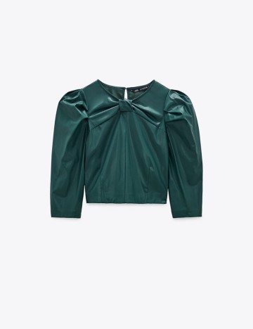 Top Zara, verde