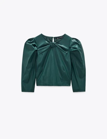 Top Zara, verde